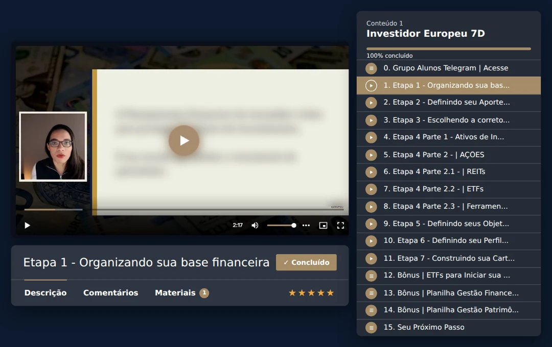 Método Investidor Europeu em 7 Dias