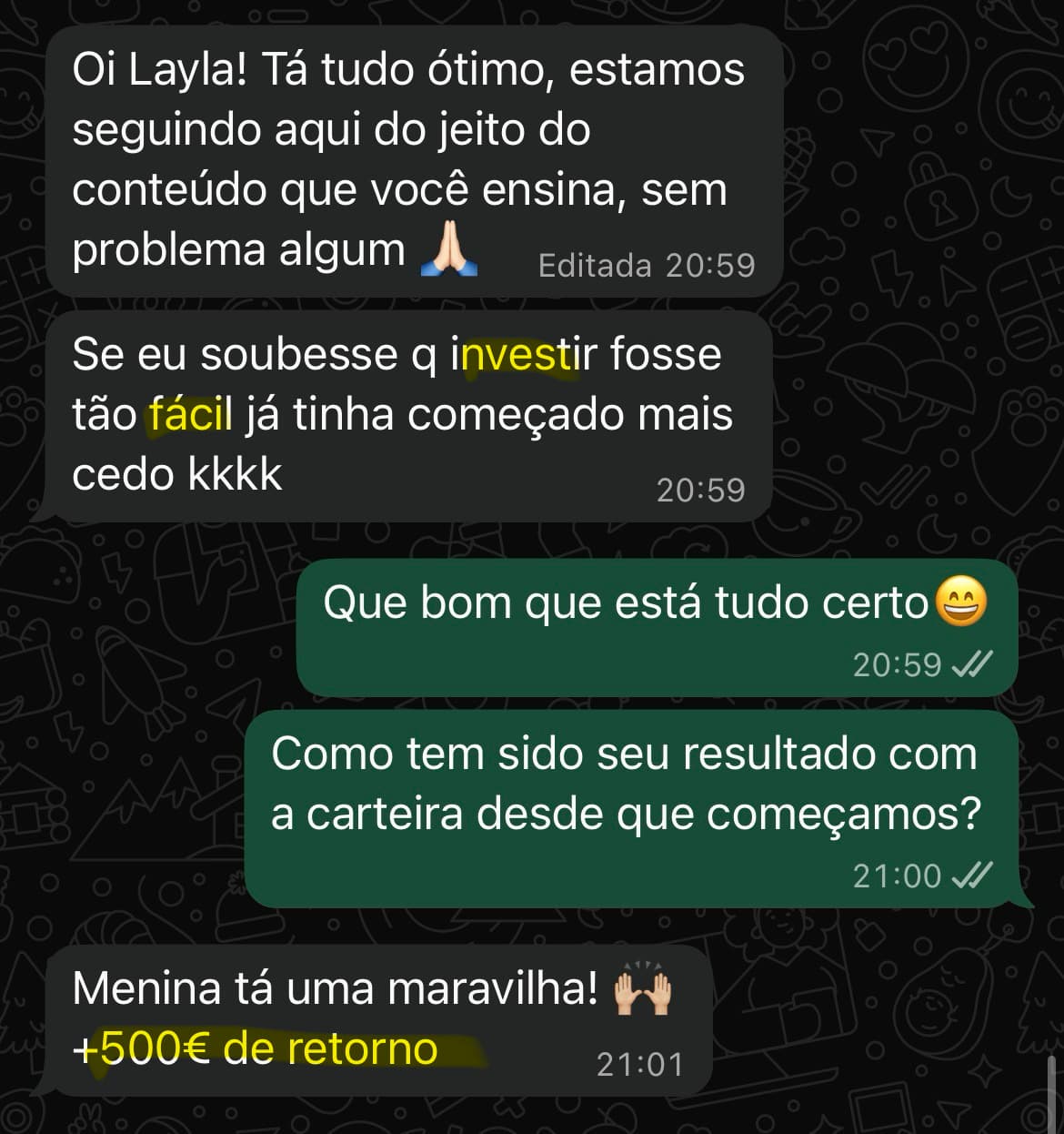 Depoimento de aluno 5