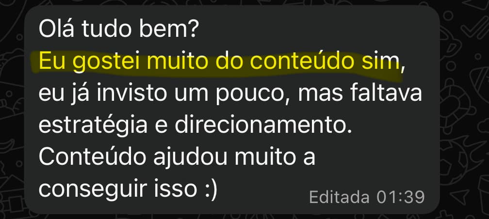 Depoimento de aluno 8